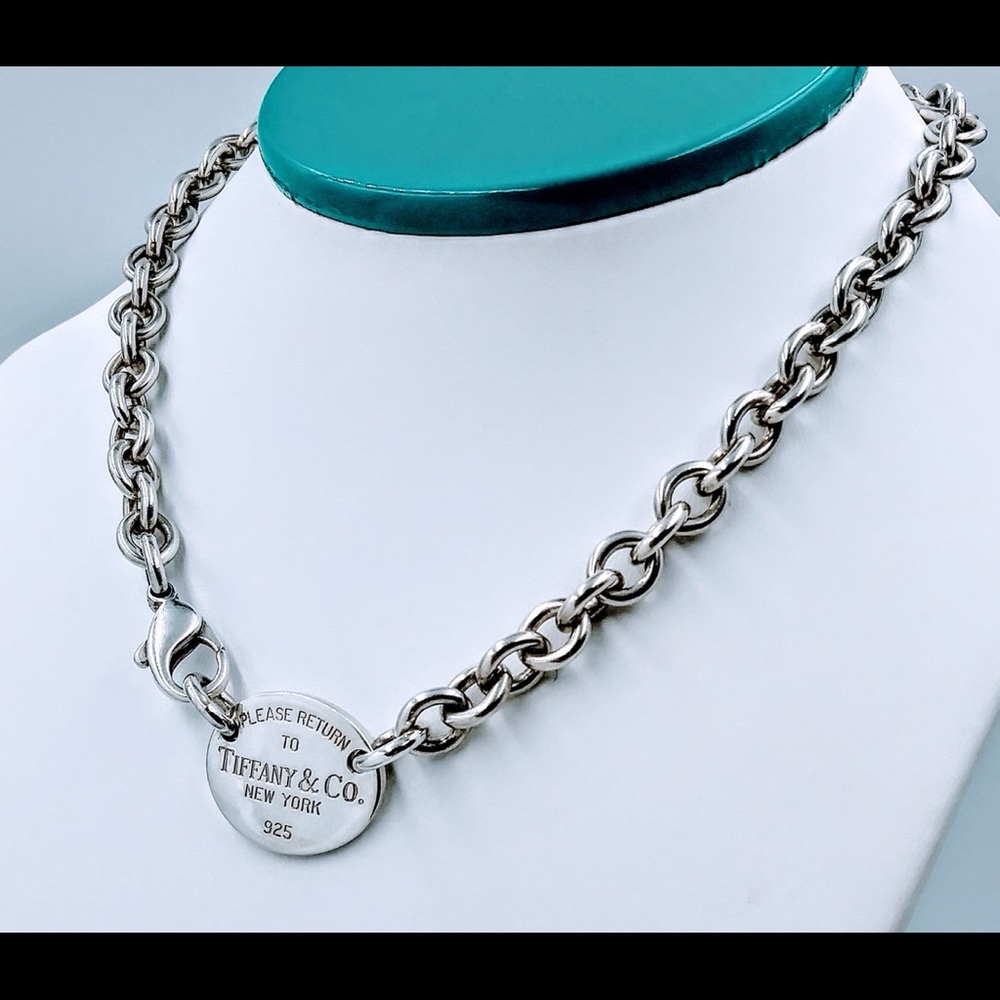Return to Tiffany Oval Tag Necklace